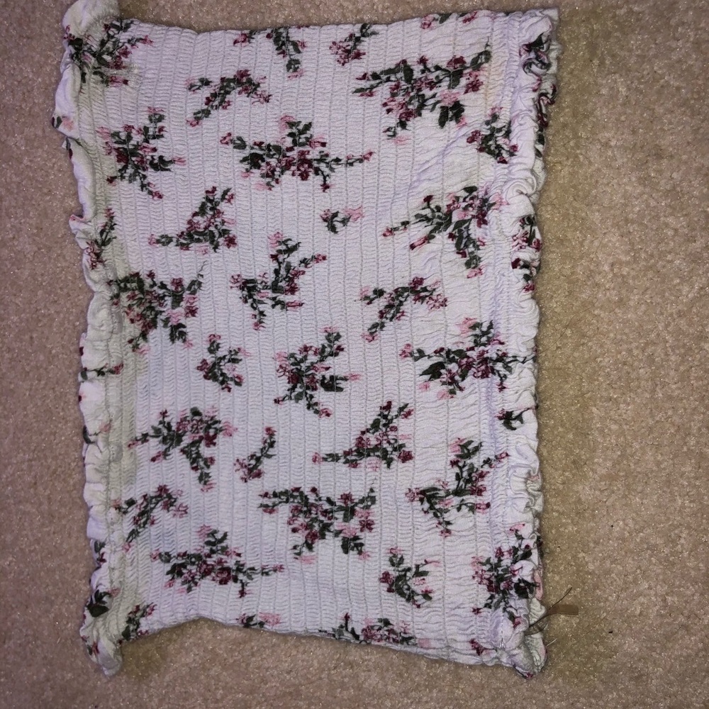 Floral tube top